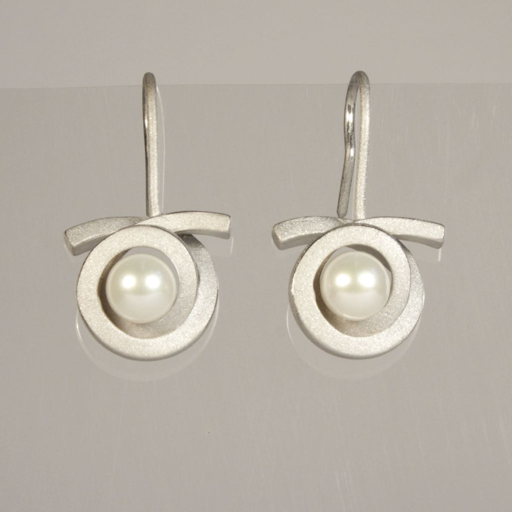 Ohrhänger Perl Spirale