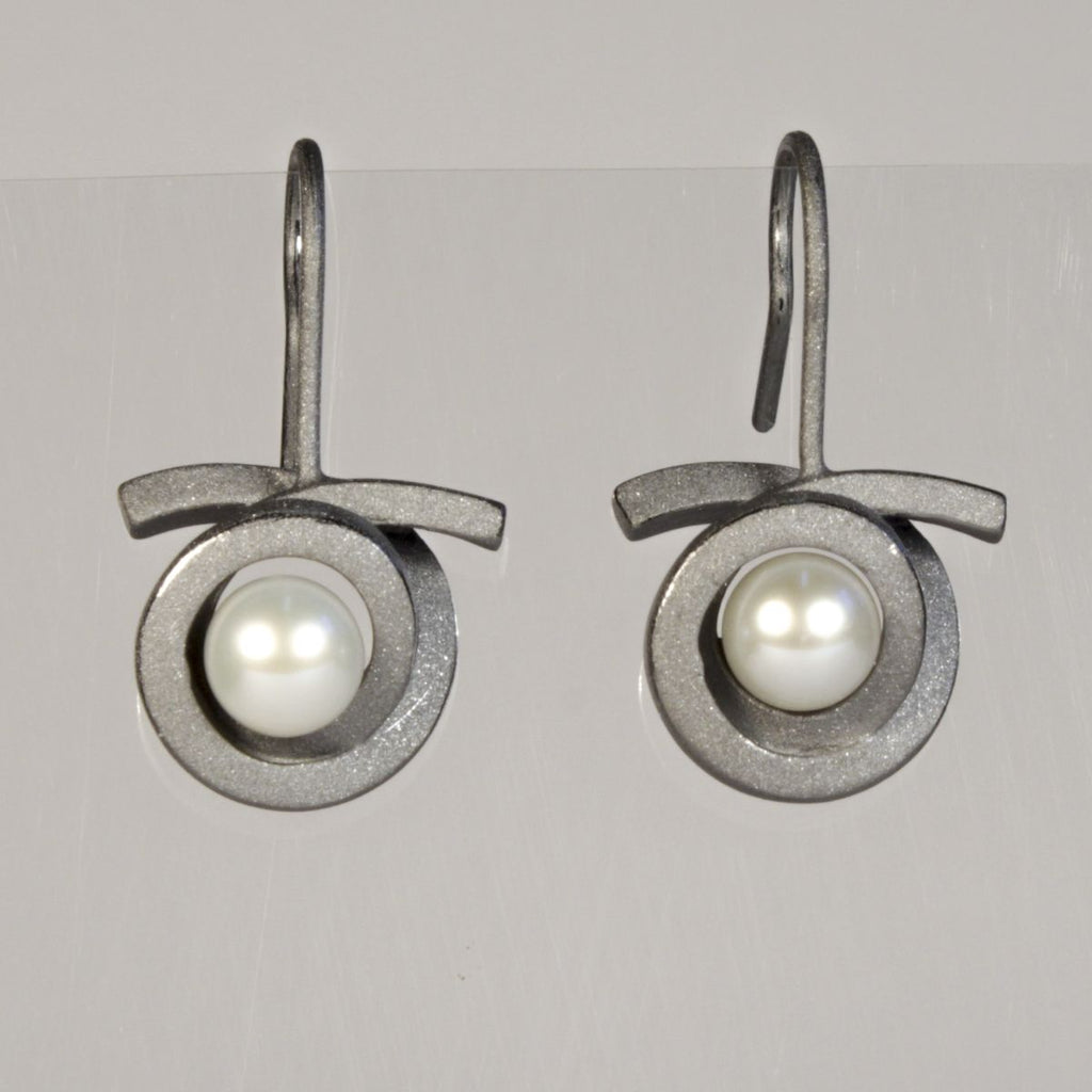 Ohrhänger Perl Spirale