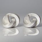 Ohrstecker Knoten kantig groß