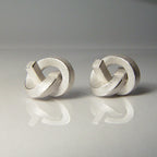 Bundle: Anhänger + Ohr Knoten kantig klein