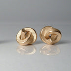 Ohrstecker Knoten kantig klein