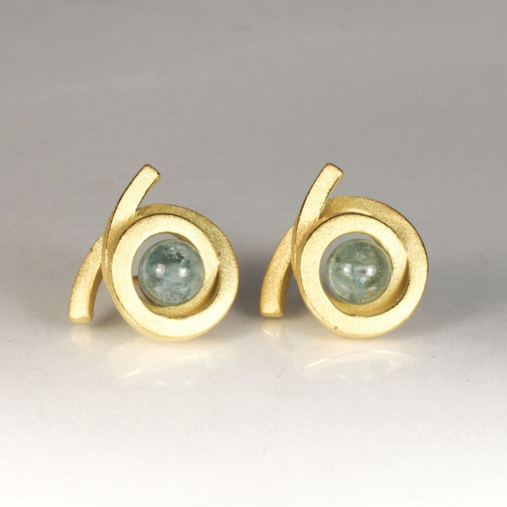 Ohrstecker Perl Spirale