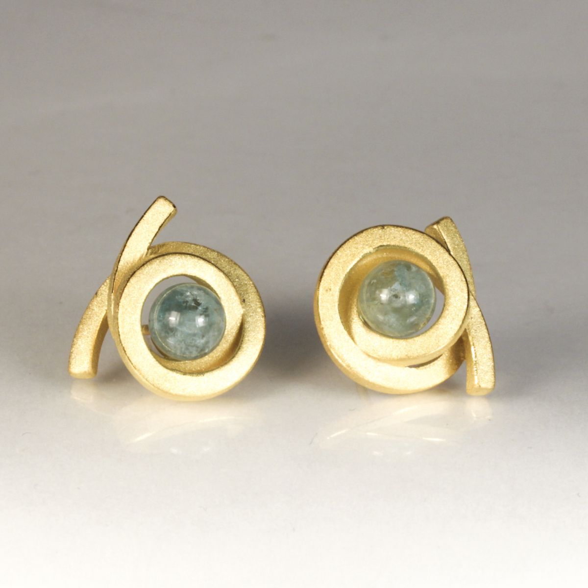 Ohrstecker Perl Spirale