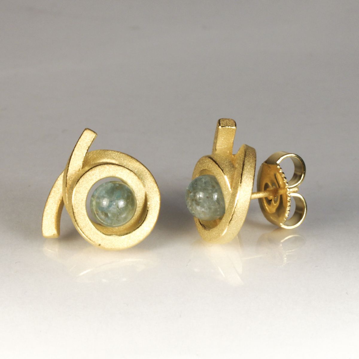 Ohrstecker Perl Spirale