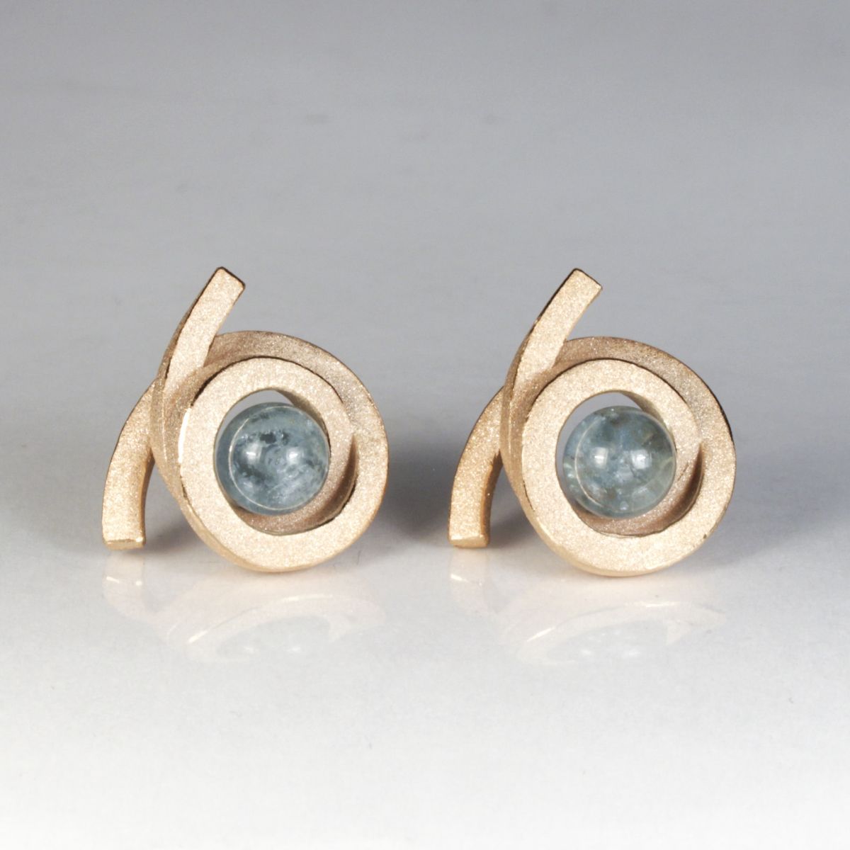 Ohrstecker Perl Spirale