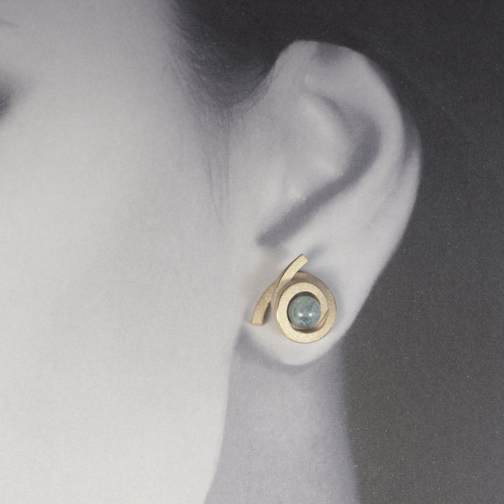 Ohrstecker Perl Spirale