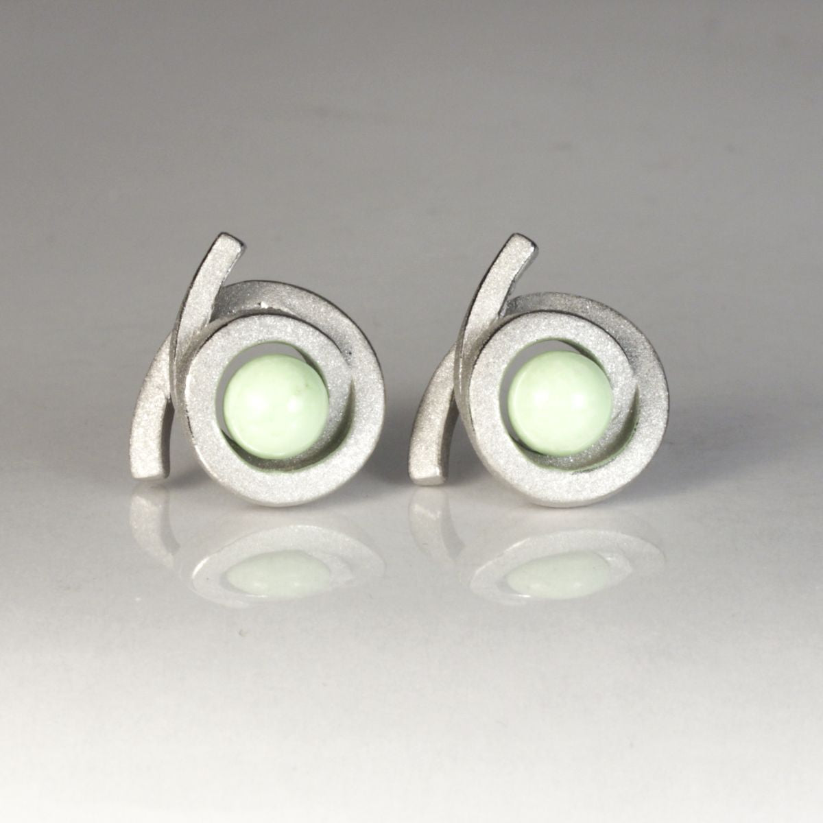 Ohrstecker Perl Spirale