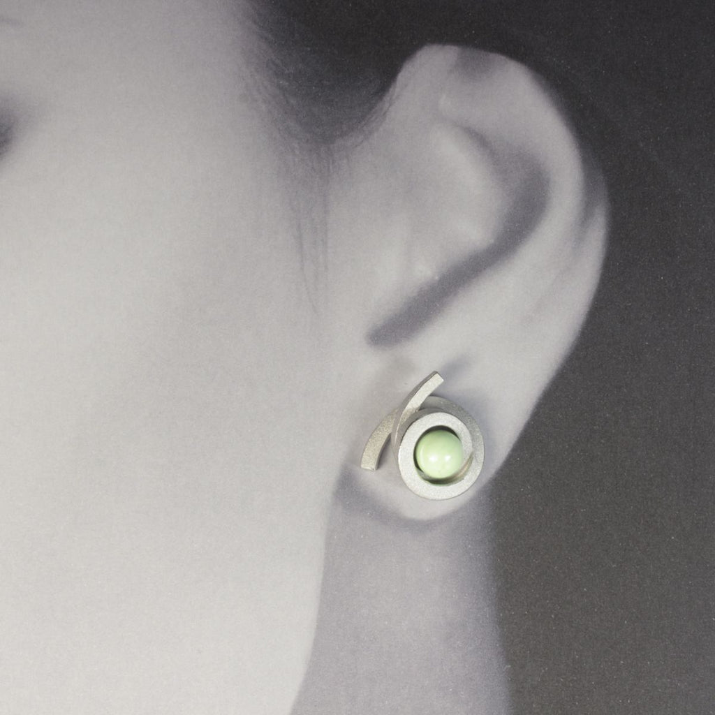 Ohrstecker Perl Spirale