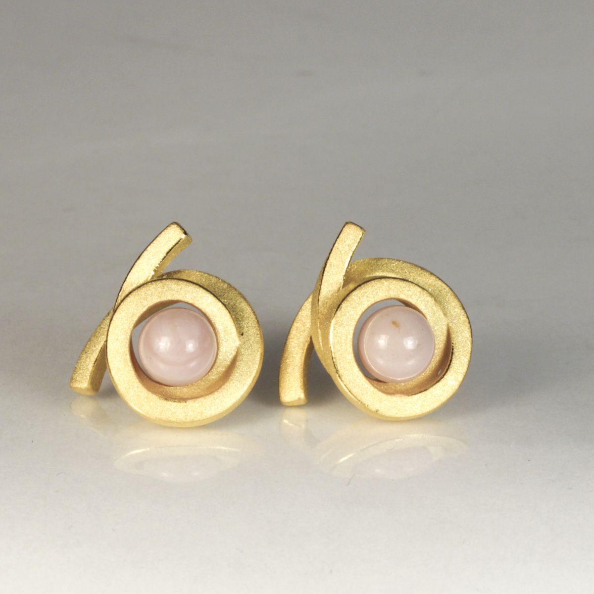 Ohrstecker Perl Spirale