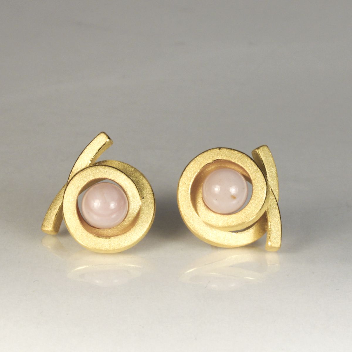 Ohrstecker Perl Spirale