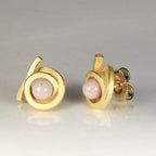 Ohrstecker Perl Spirale