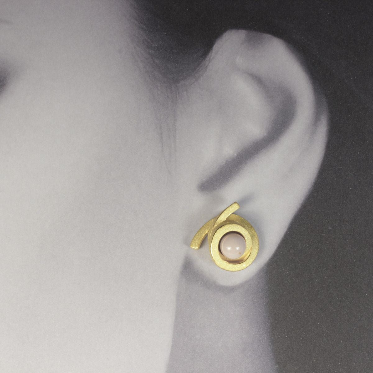 Ohrstecker Perl Spirale