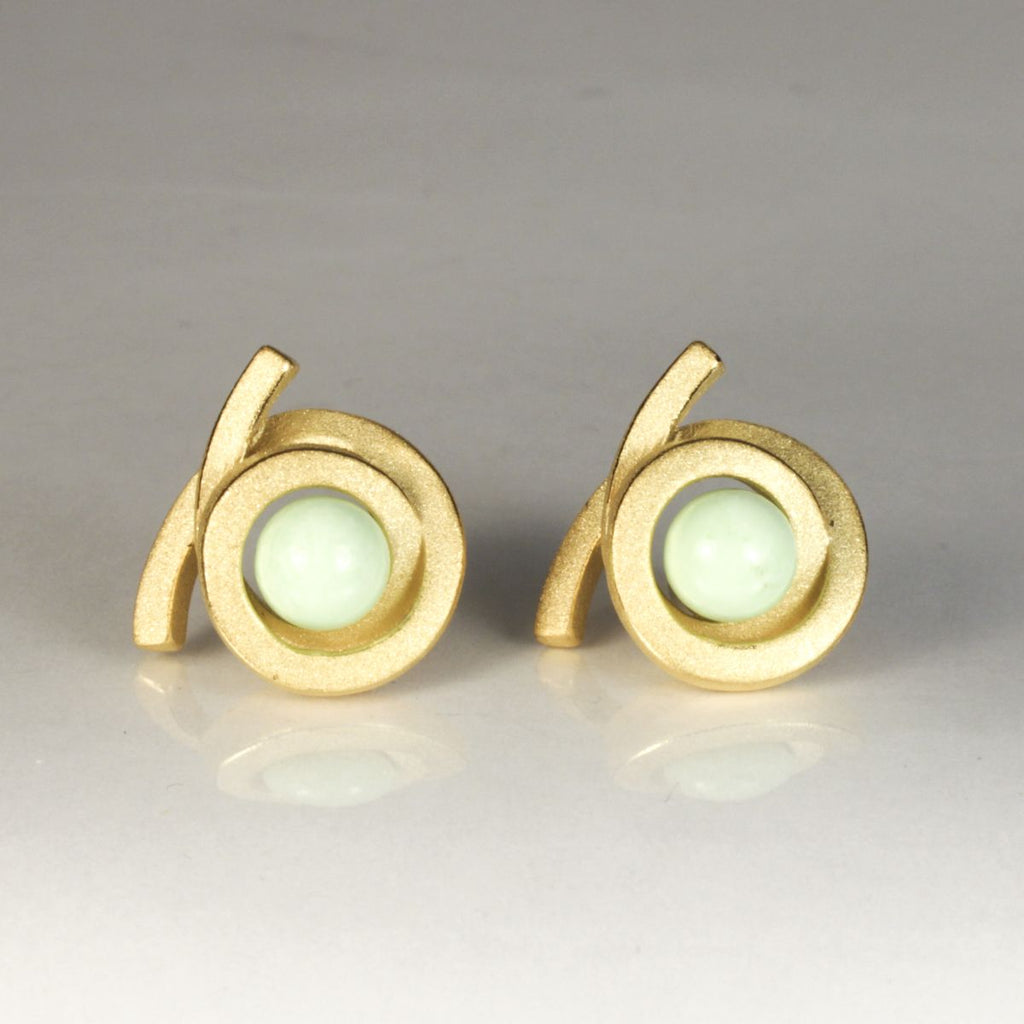 Ohrstecker Perl Spirale