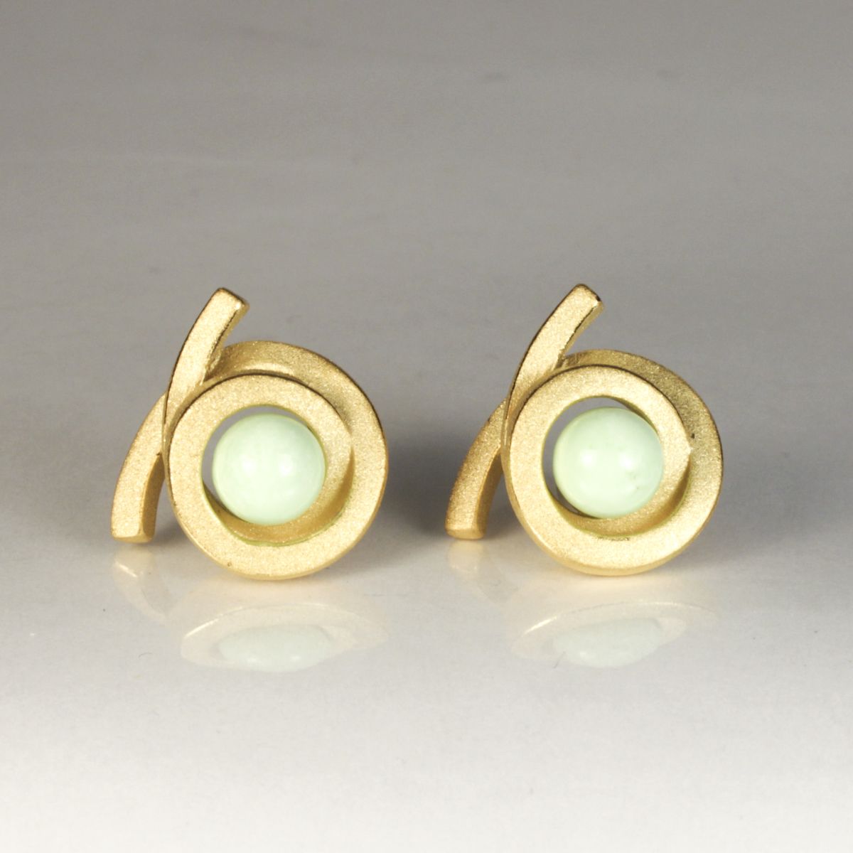 Ohrstecker Perl Spirale