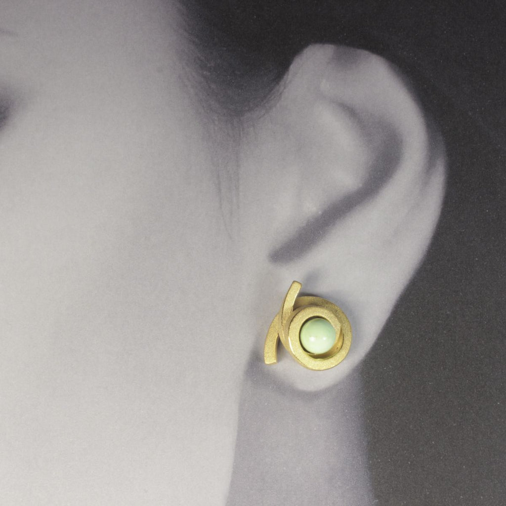 Ohrstecker Perl Spirale