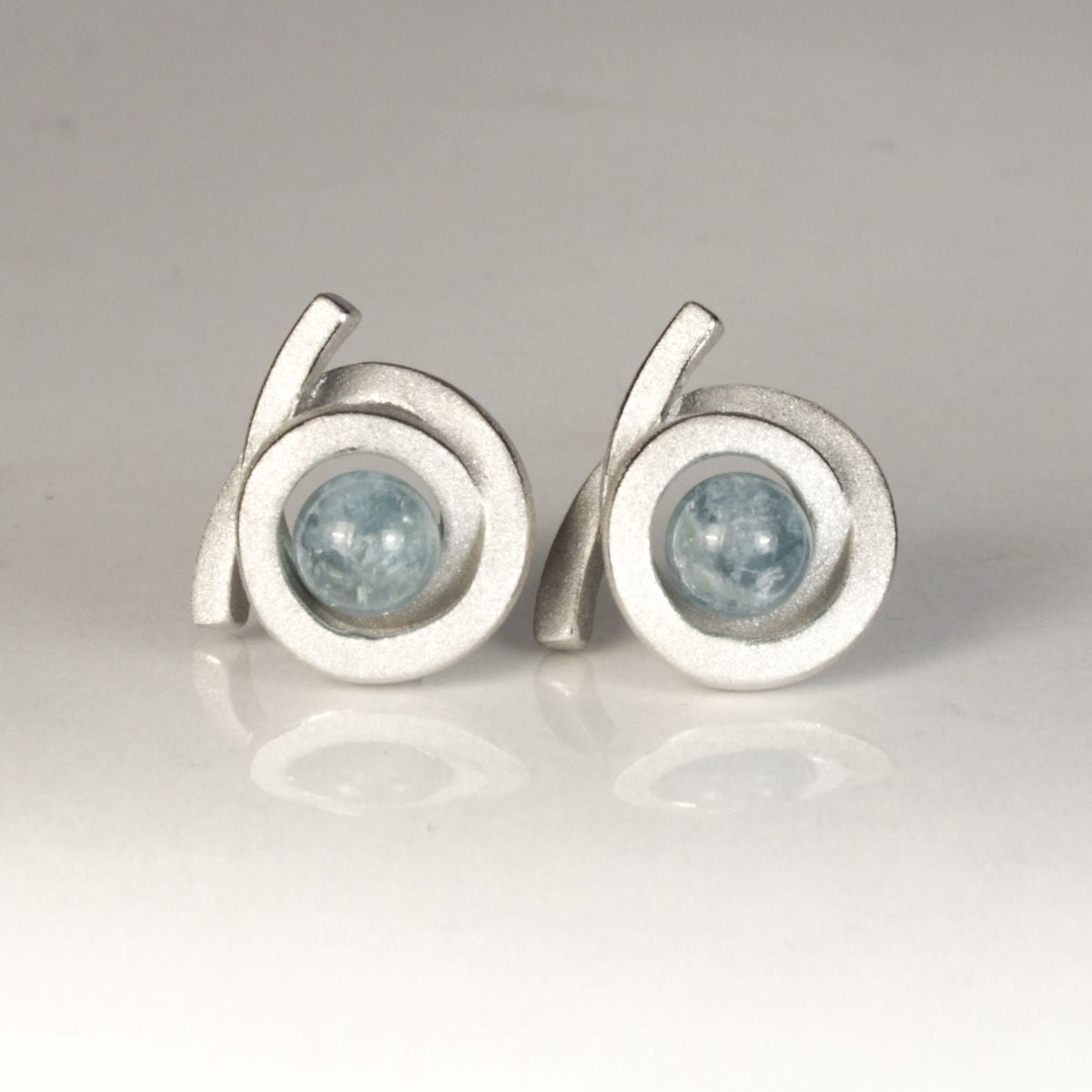 Ohrstecker Perl Spirale