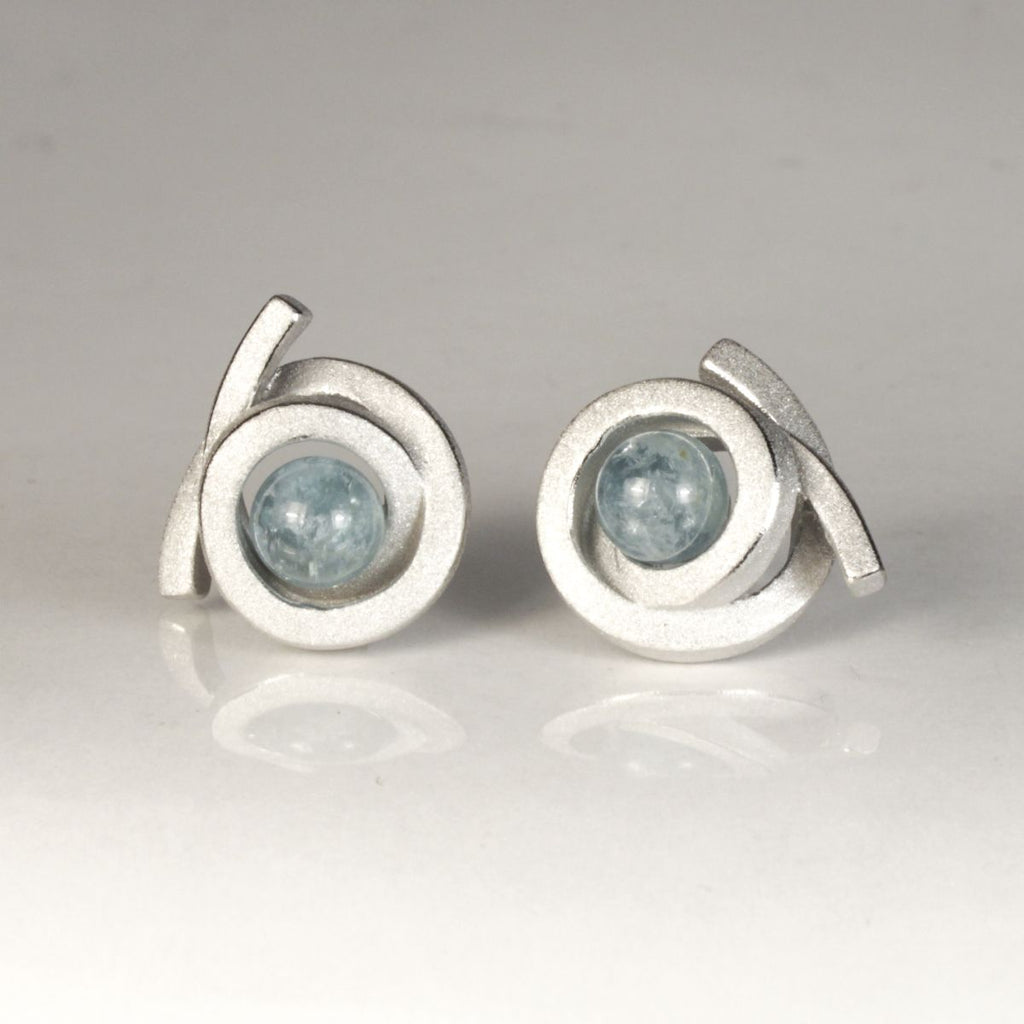 Ohrstecker Perl Spirale