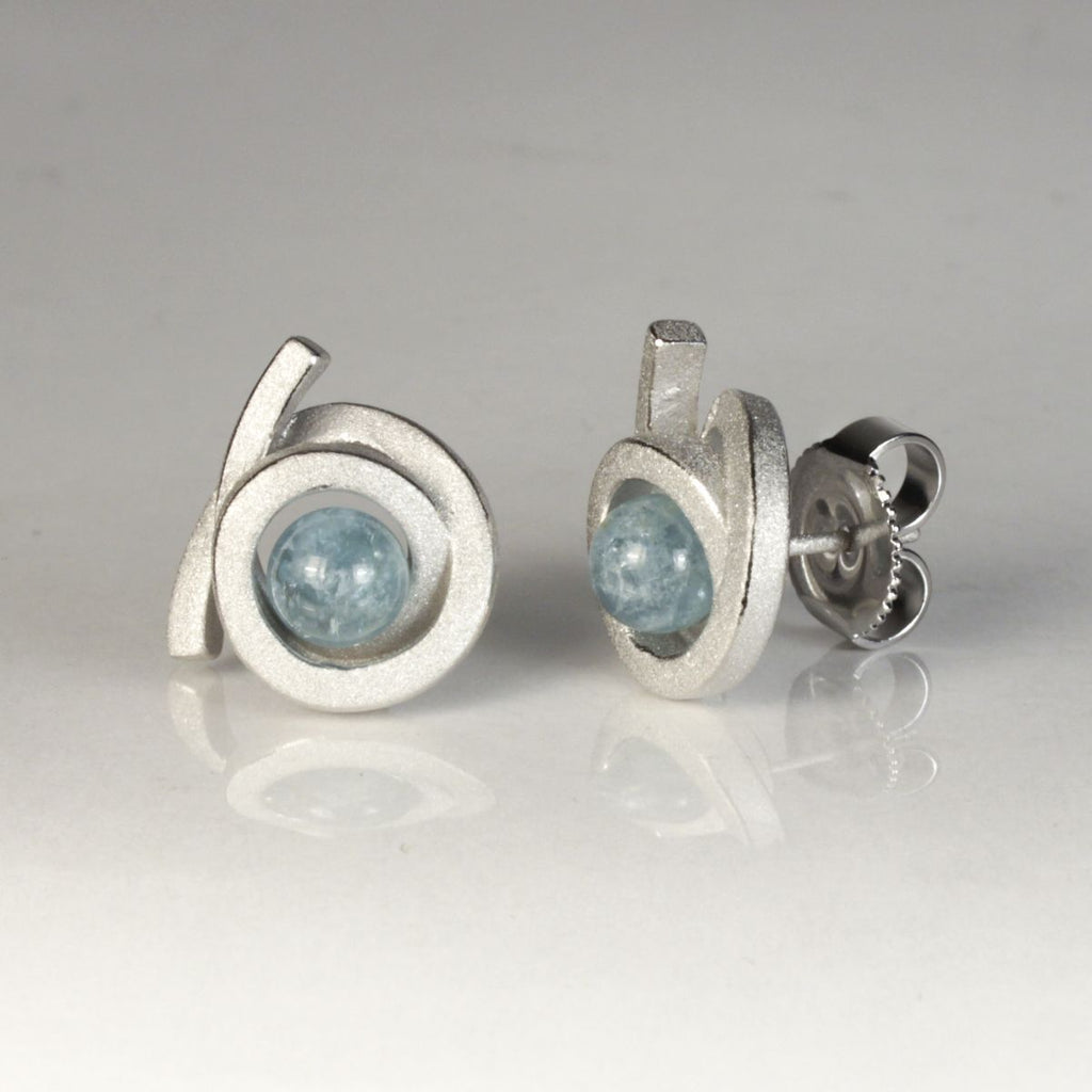 Ohrstecker Perl Spirale