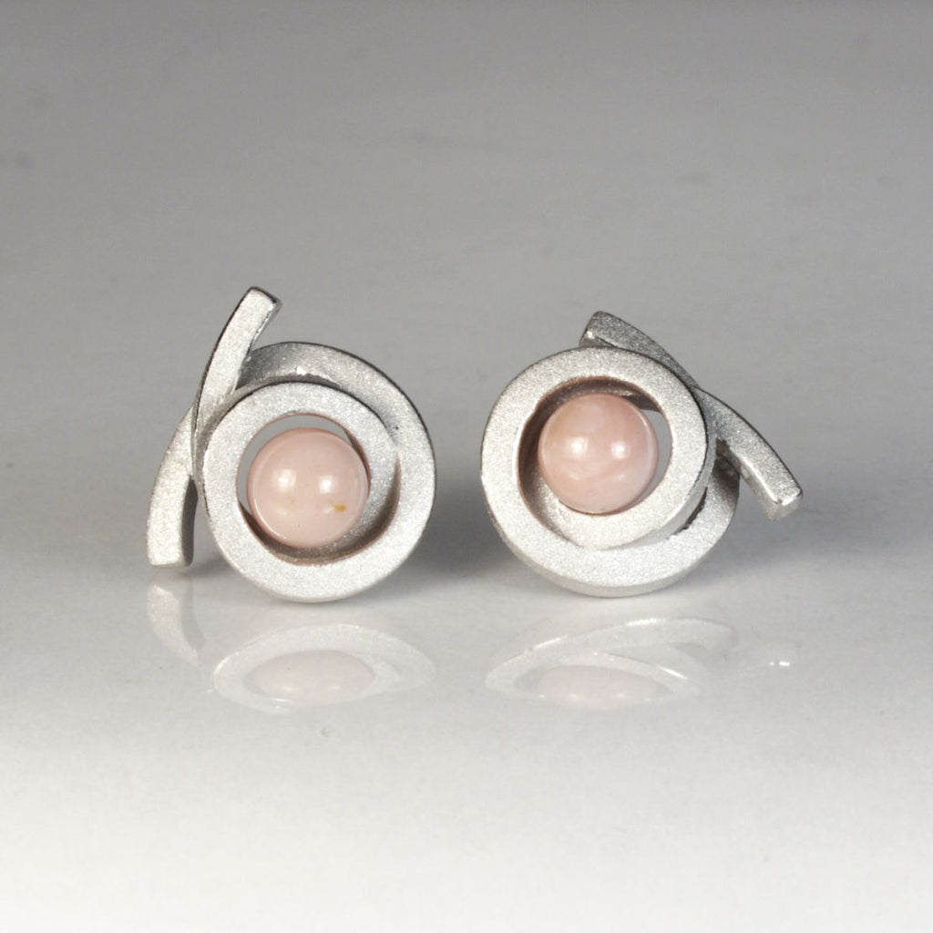 Ohrstecker Perl Spirale