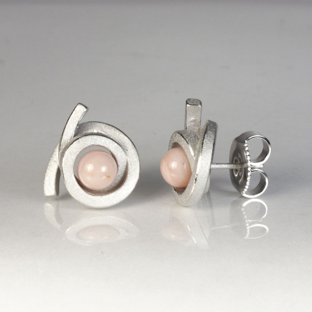 Ohrstecker Perl Spirale