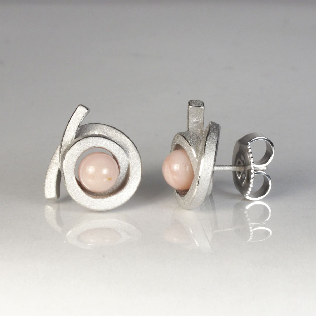 Ohrstecker Perl Spirale