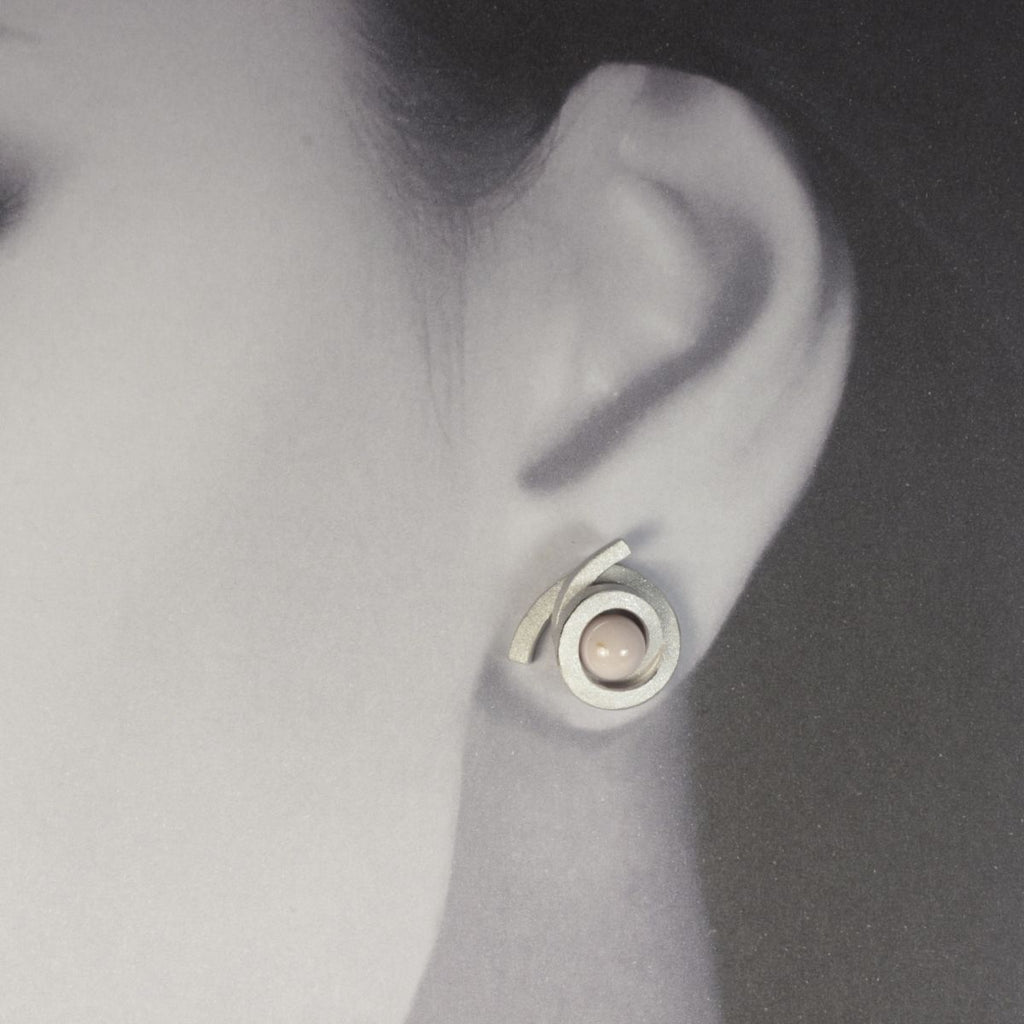 Ohrstecker Perl Spirale