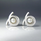 Ohrstecker Perl Spirale