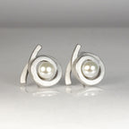 Ohrstecker Perl Spirale