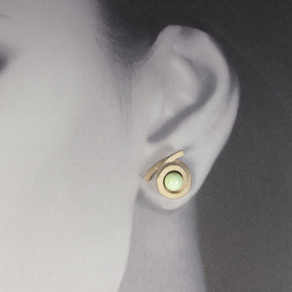 Ohrstecker Perl Spirale