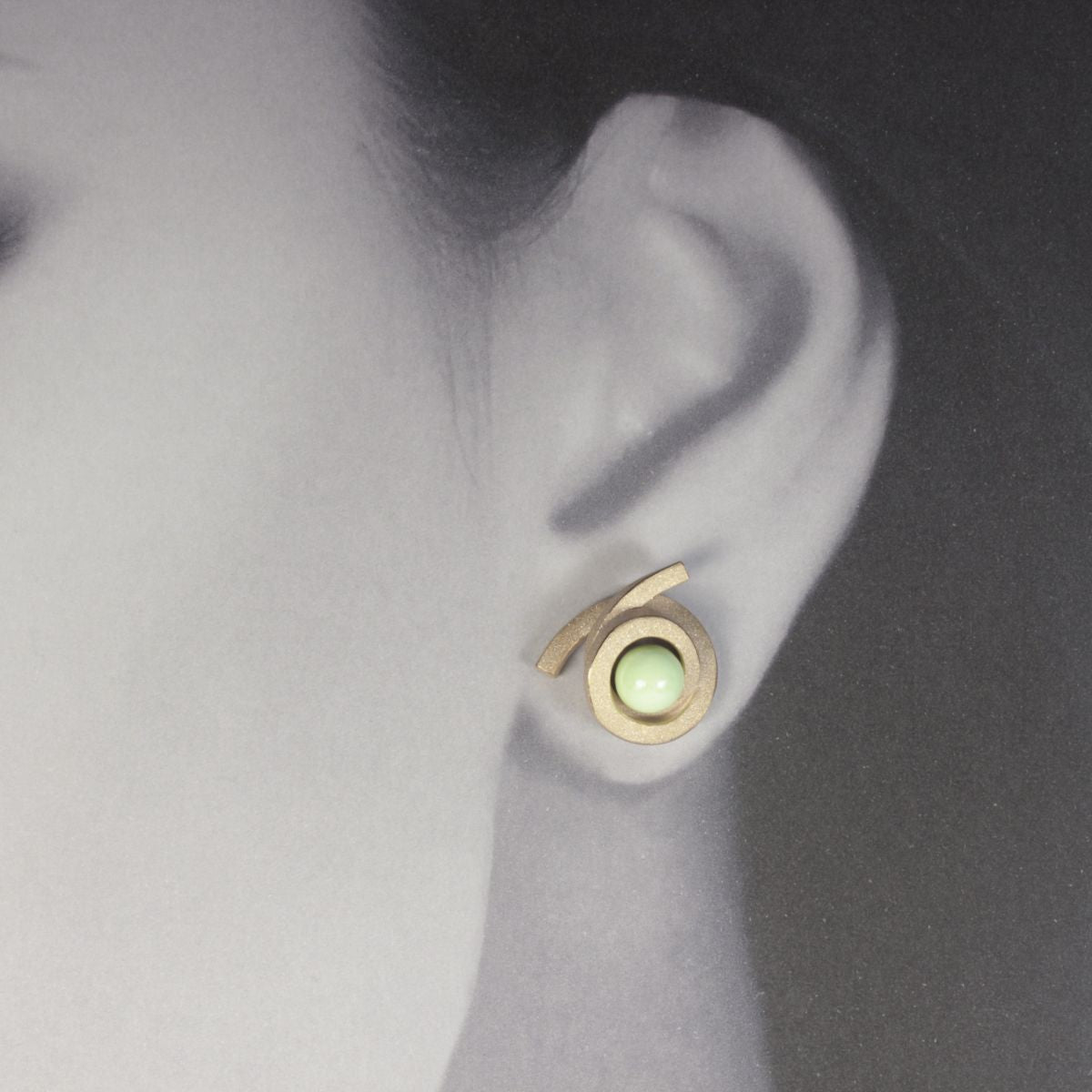 Ohrstecker Perl Spirale