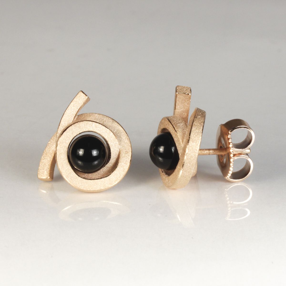 Ohrstecker Perl Spirale