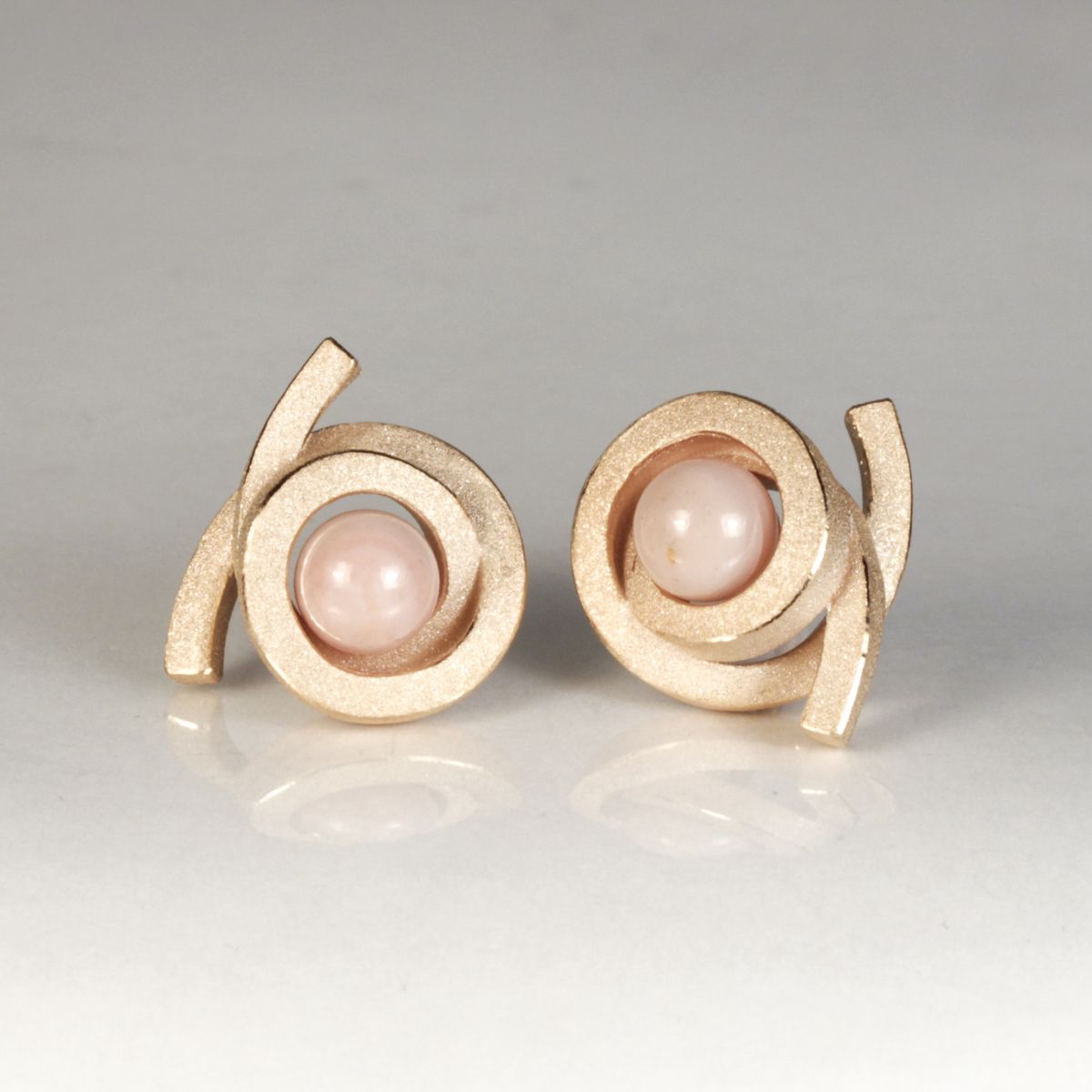 Ohrstecker Perl Spirale