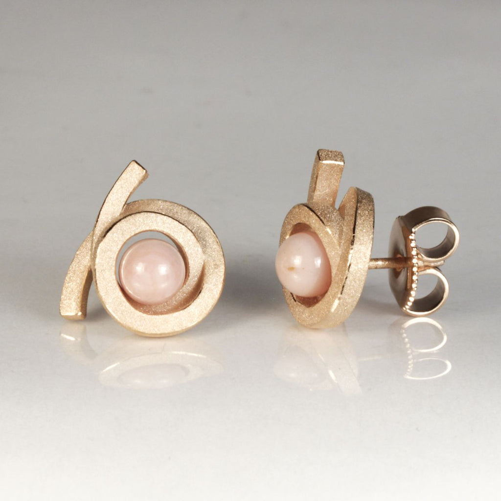 Ohrstecker Perl Spirale