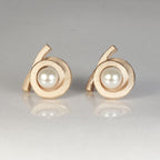 Ohrstecker Perl Spirale