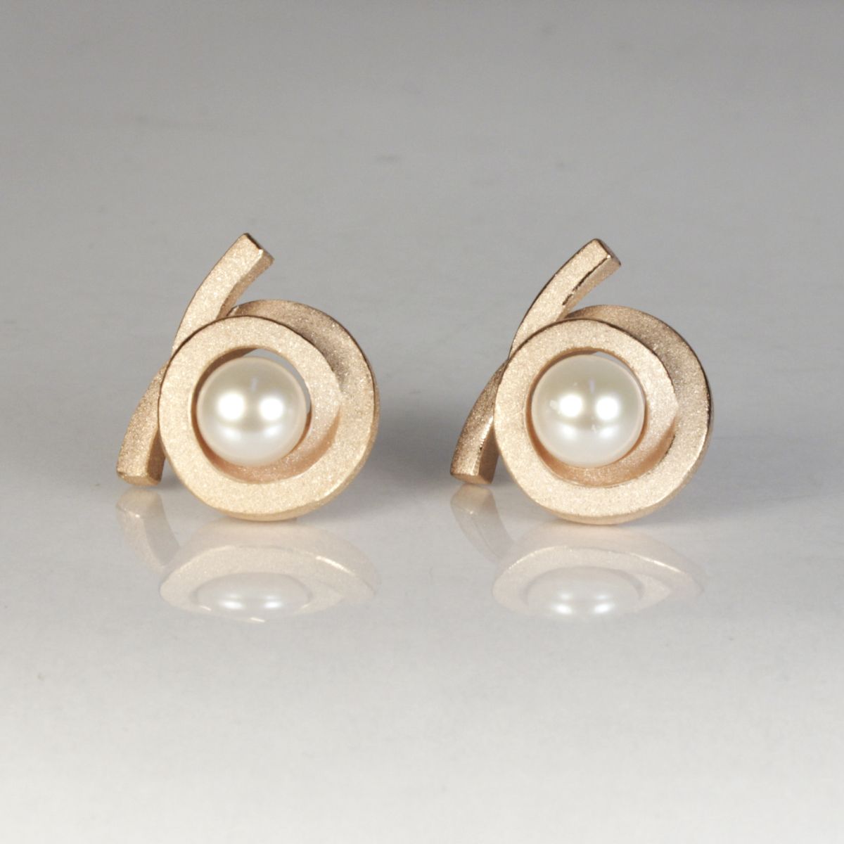 Ohrstecker Perl Spirale