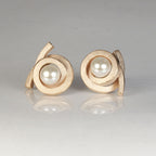 Ohrstecker Perl Spirale