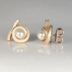 Ohrstecker Perl Spirale