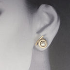 Ohrstecker Perl Spirale