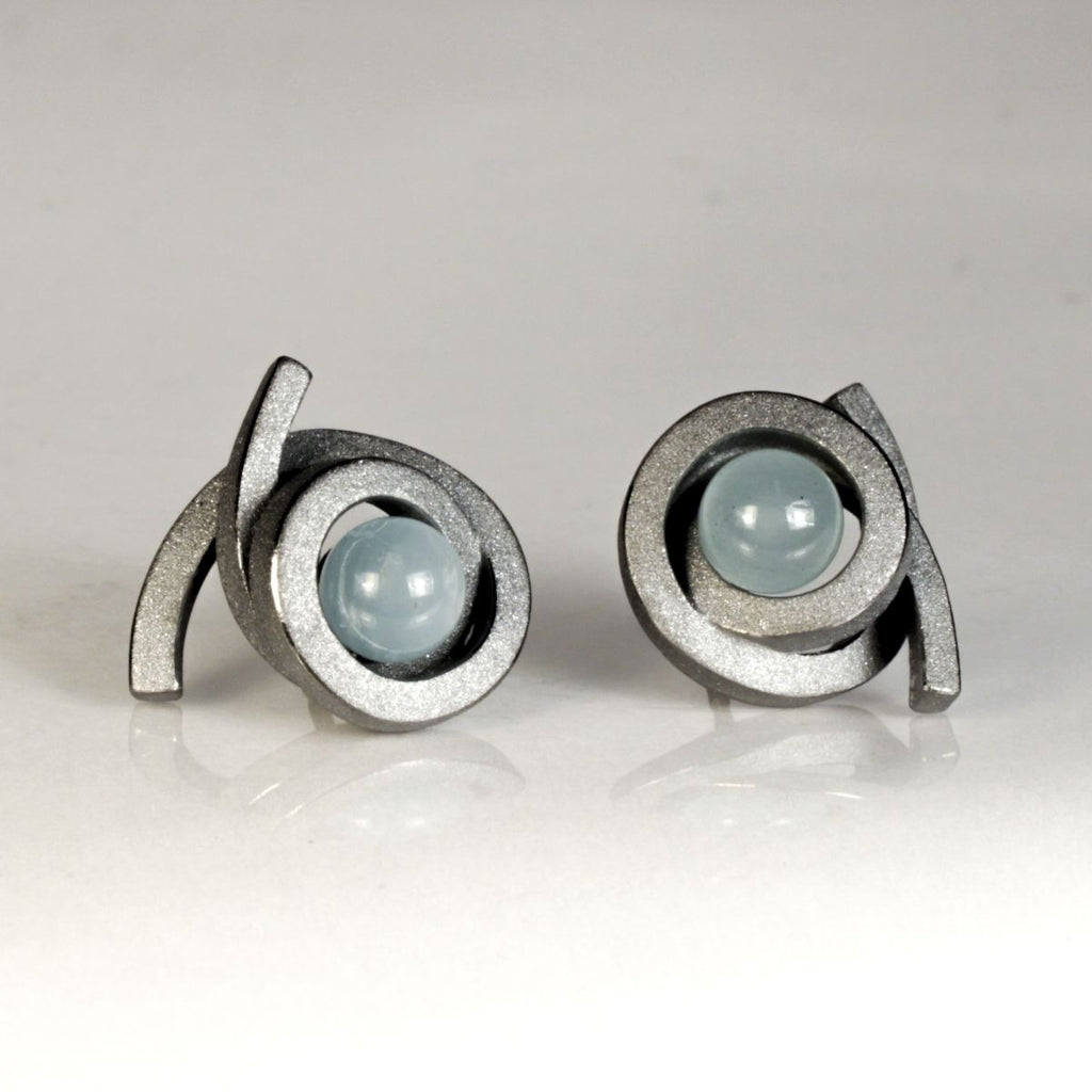 Ohrstecker Perl Spirale