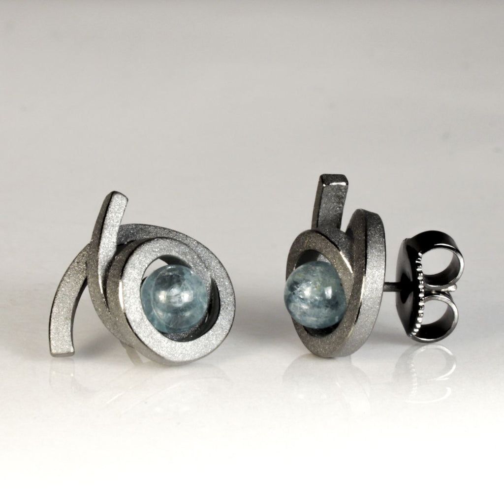 Ohrstecker Perl Spirale