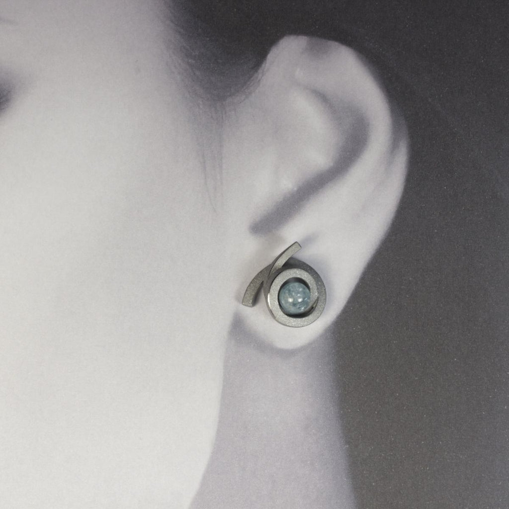 Ohrstecker Perl Spirale