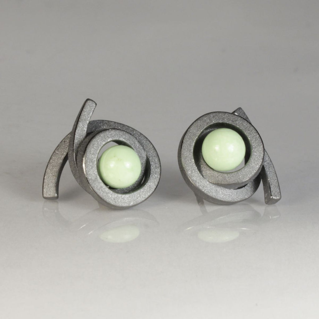 Ohrstecker Perl Spirale