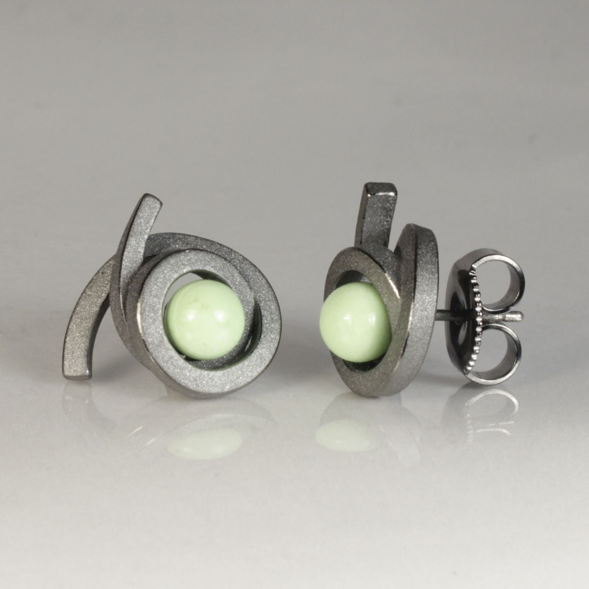 Ohrstecker Perl Spirale