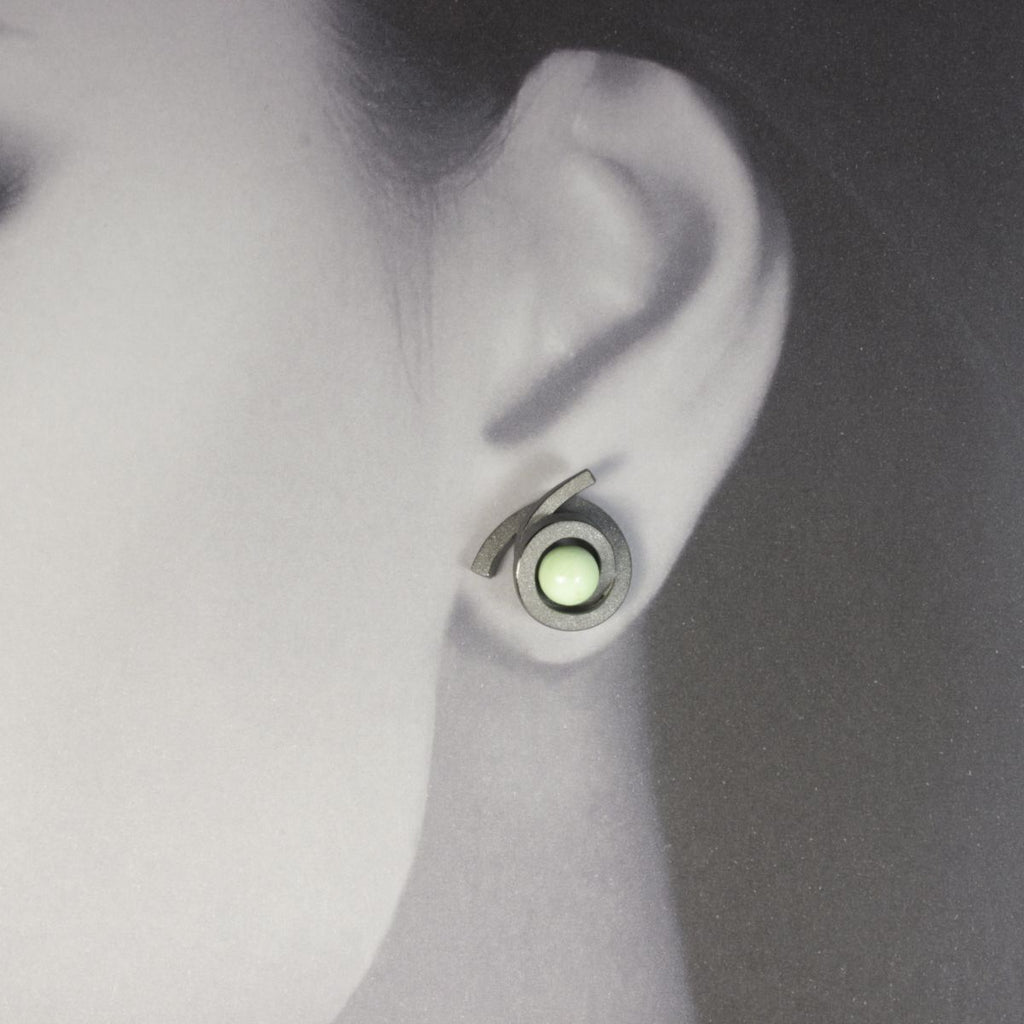 Ohrstecker Perl Spirale