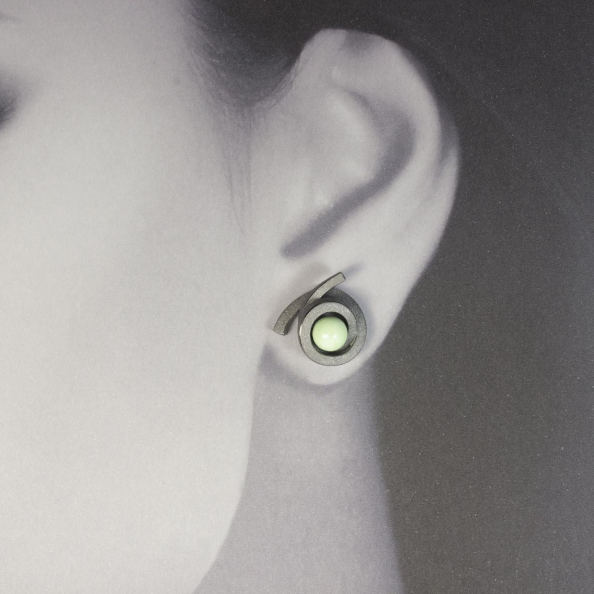 Ohrstecker Perl Spirale