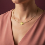 Set: Knoten kantig klein + Halsreif (5)